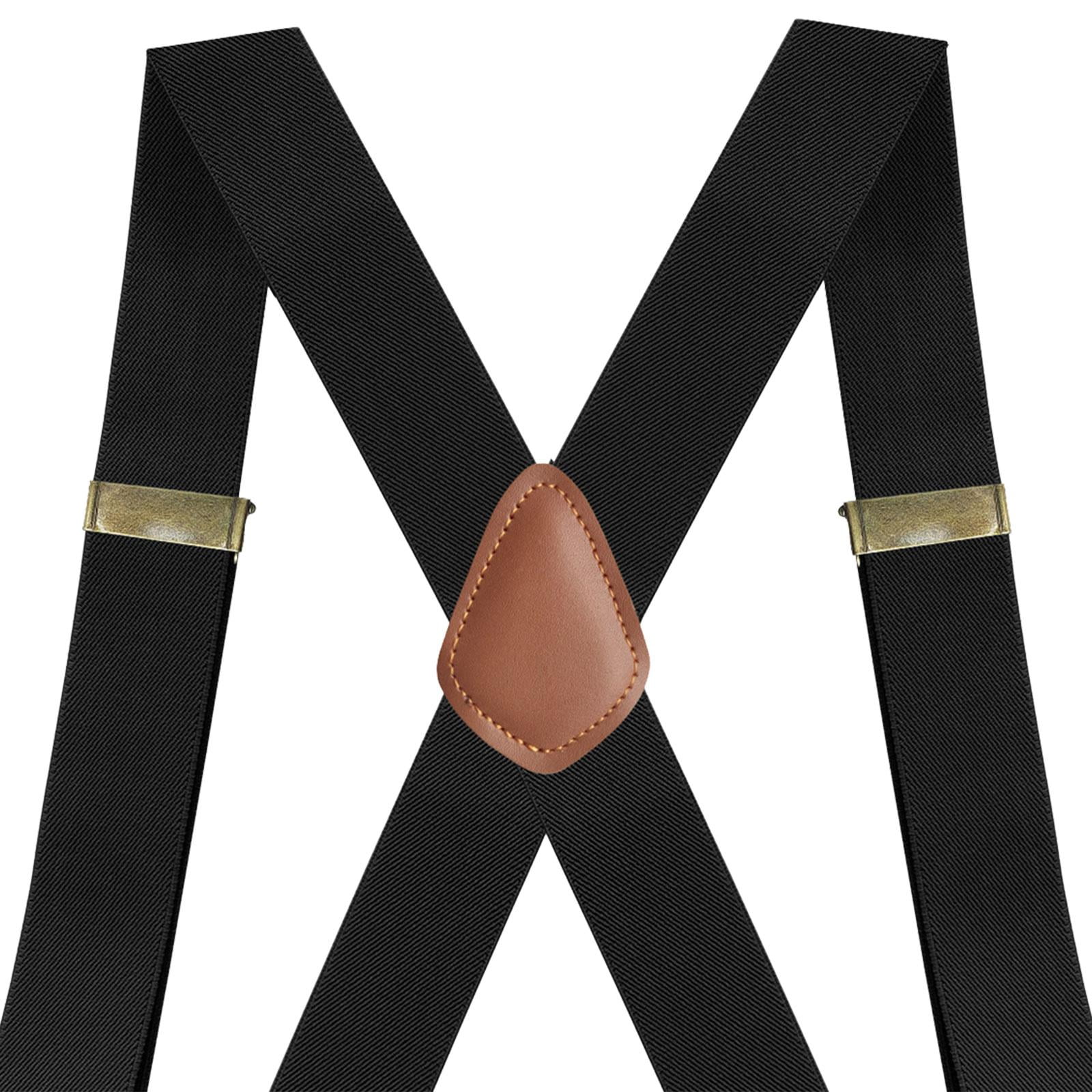 KUNN Men's Perry 1.5 Inch Wide Suspender,Elastic Hook End Adjustable Suspenders I528711550