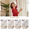 thumbnail image 4 of H.VERSAILTEX Light Blocking Thermal Insulated Window Curtains Bedroom Darkening Drapes for Living Room Back Tab/Rod Pocket Draperies, 2 Panels, 42" x 84", Ivory, 4 of 6