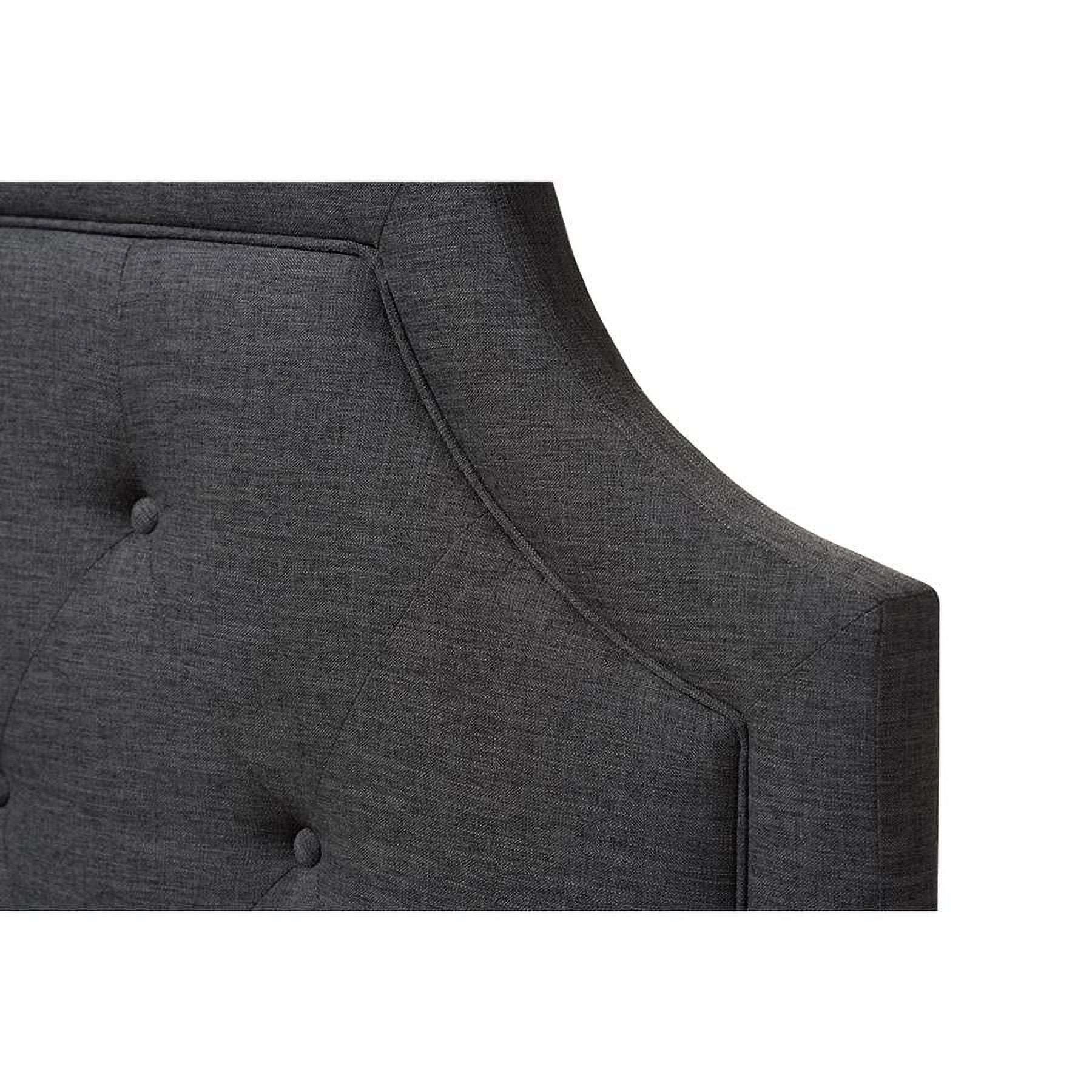 Baxton Studio Mars Modern and Contemporary Dark Grey Fabric Full Size Headboard