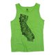 thumbnail image 1 of Camiseta sin mangas Pop Art de ciudades de California verde grande, 1 of 2