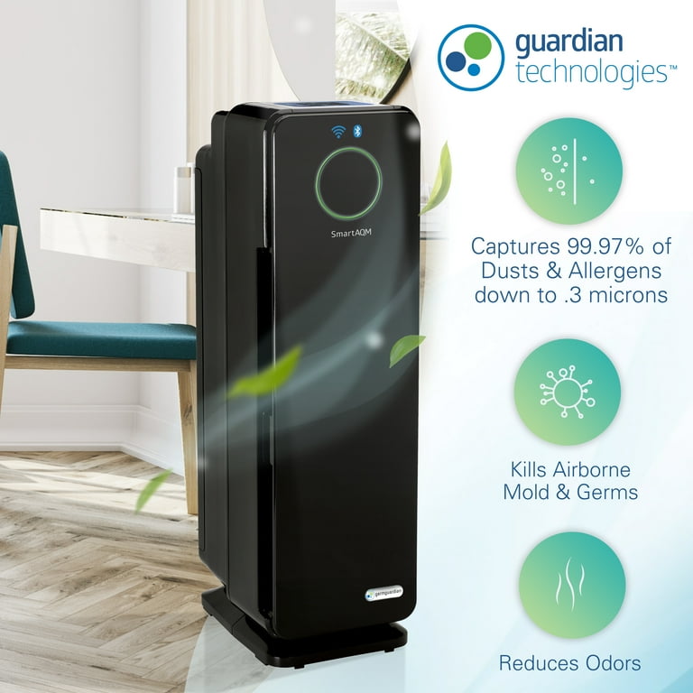 GermGuardian Pure Dust Room Cleaner: Air Purifier with HEPA