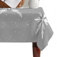 thumbnail image 4 of Grey Christmas Table Cloth Waterproof Tablecloths, Xmas Snowflake Winter Tablecloth Dining Table Cover for Kitchen Party Tabletop Outdoor, Rectangle Tablecloth 52x70 Inch, 4 of 9