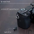 thumbnail image 3 of Qucyy Lug Ring Camera Strap Triangle Split Ring Hook Plastic Cap Compatible with All Brand D-SLR Rangefinder Mirrorless Camera W/Round Eyelet(2 Pair) 10mm, 3 of 5