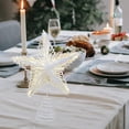 thumbnail image 3 of 1 estrella para copa de árbol de Navidad con cadena de luces, pentagrama, decoración elegante para árbol, 3 of 5
