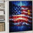 thumbnail image 5 of Independence Day Of The United States Flag 4 Piece Shower Curtain Sets, with Non-Slip Rugs, Toilet Lid Cover And Bath Mat, for Bathroom Decor Set, 5 of 8