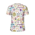 thumbnail image 6 of Rocae Spring Flowers Birds for Men's Mesh Quick-Dry Short Sleeve Workout T-Shirt,Mens Crew Neck Tee Lightweight Soft Classic T Shirts X-Small, 6 of 9