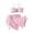 Pink, variant on Edvintorg Girls Bathing Suit 3 Piece Swimsuit Adjustable Straps Swim Bikini Top with Bottom Cover Up Skirt Teen Clothes Size 7-16