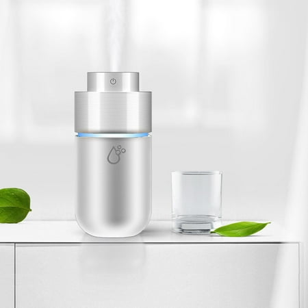 

Mini USB Cool Humidifier Fogger with Night Light Mute Essential Oil Diffuser for Room Sleeping Desktop White