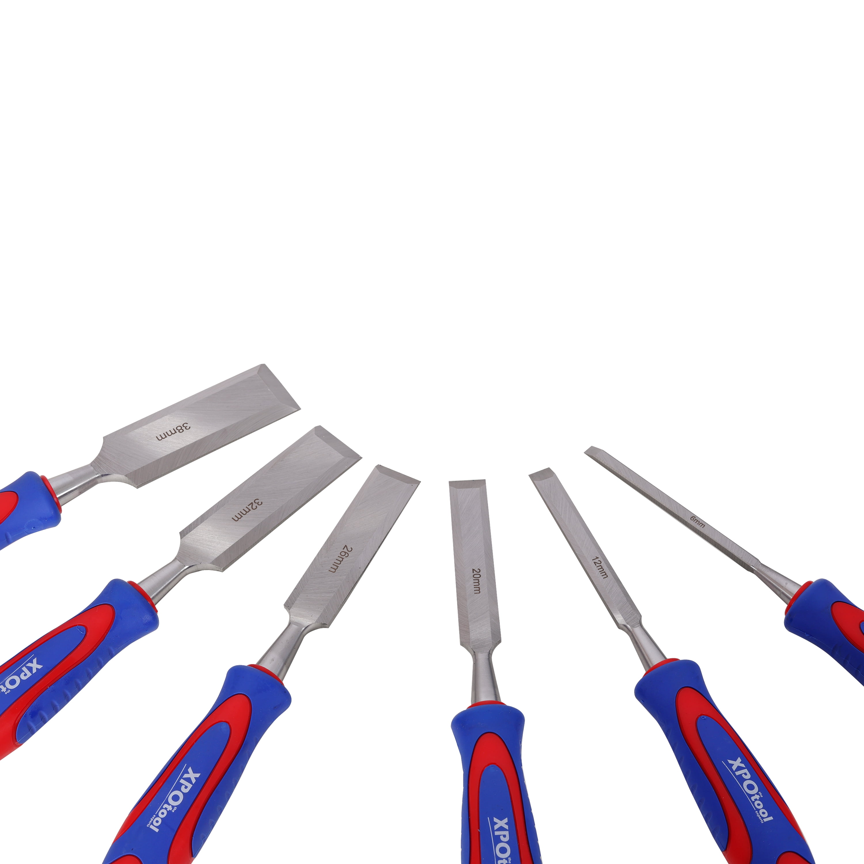 10‑Piece Premium Wood Chisel Set, 6 CR‑V Alloy Steel Chisels with Honing Guide, Sharpening Stone & 2 Carpenter Pencils, Heat‑Treated Woodworking Carving Tool Kit for Beginners & Professionals
