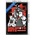 thumbnail image 3 of Netflix Sakamoto Days: Season 1 - Red Graphic Wall Poster, 14.725" x 22.375" Framed, 3 of 5