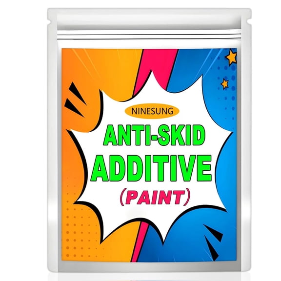 80-Grit Aluminum Oxide Paint Anti-Skid Additive (16 oz) – Non-Skid Coating Paint Texture Additive for Floors, Decks, Boats – Anti-Slip - Texture Paint, Textured Paint (White, 16 oz)