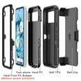 thumbnail image 5 of Xhy Google Pixel 8 Case with Belt Clip Holster Military Grade Heavy Duty Protection 3 in 1 Shockproof Armor Rugged Durable Detachable for Pixel 8 Phone - Black, 5 of 7