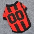 thumbnail image 2 of YUEHAO Pet Supplies Pet Dog Football Vest Clothes for Dogs Sports Pet Clothes Red, 2 of 4