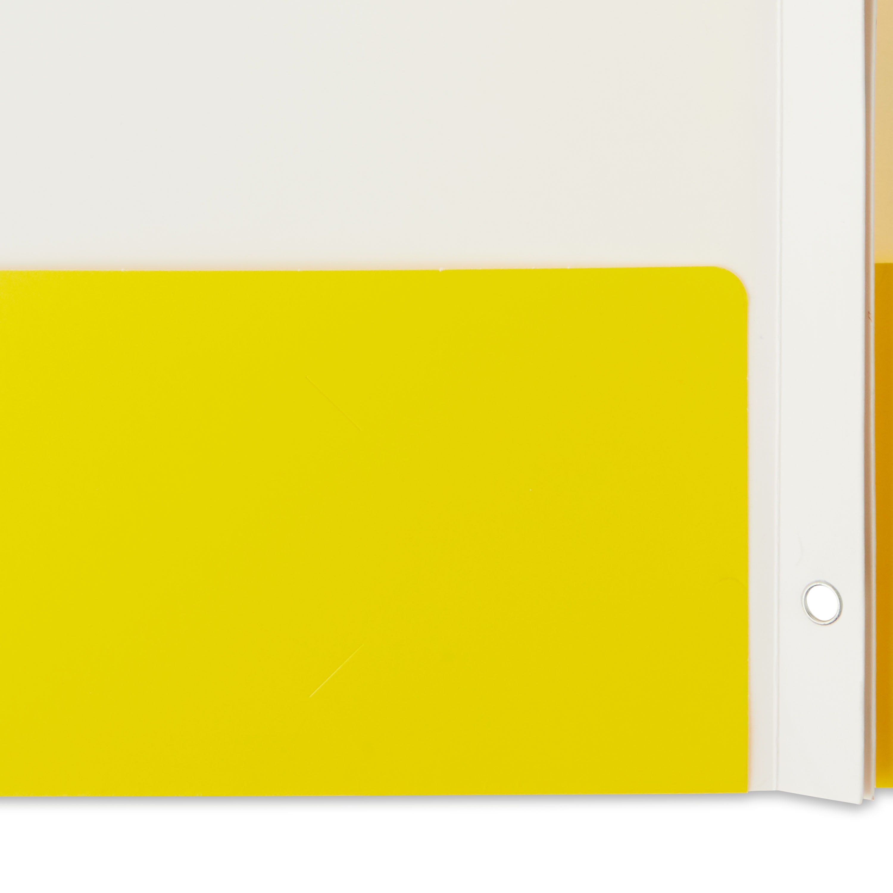 Pen+Gear 3-Prong Paper Folder, Solid Yellow Color, Letter Size