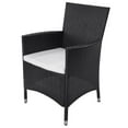 thumbnail image 6 of vidaXL Patio Dining Set Outdoor Furniture Table and Chair Set Poly Rattan, 6 of 6