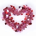 thumbnail image 4 of Valentines Day Garland 10FT/16.4FT/33FT/50FT Valentines Day Decor Red Heart Tinsel Garland Metallic Glitter Hanging Garland Valentines Decorations for Home Mantel Indoor Outdoor Wedding Galentines Pa, 4 of 7
