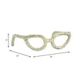 thumbnail image 5 of Decorative Glasses Sculpture for Home Decor - Bathroom, Desk and Office Decor Object - Living Room Decor Ornament - Shelf Styling and Coffee Table Statues - Sculpture for Unique Spaces - 3" Gold, 5 of 13