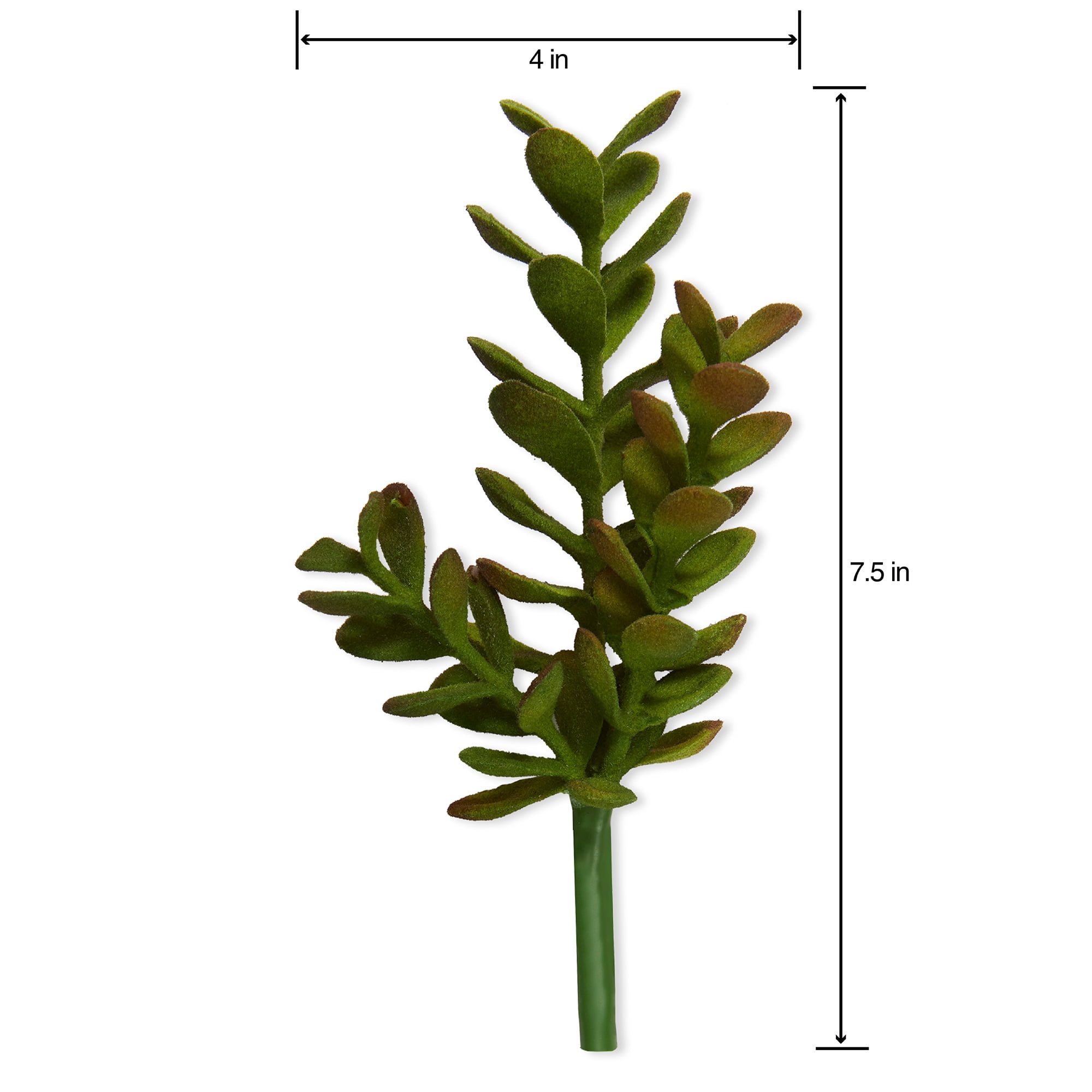(2 pack) Mainstays Artificial Succulent Pick 4 inch x 7.5 inch Green