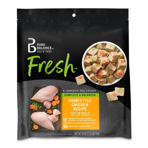 Pure Balance Fresh Grain Free Homestyle Chicken Recipe Dog Food, 1.75