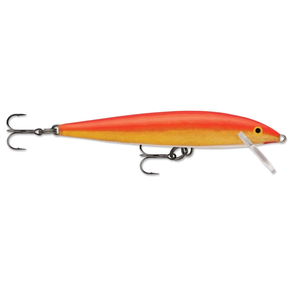 Rapala Original Floating 3-1/2", Gold Fluorescent Red