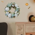 thumbnail image 6 of Fall Wreath, Fall Decorations for Home, Harvest Wreath with White Pumpkins Berries Maple Leaves Pine Cones Grain for Outside Indoor Home Wall Festival Thanksgiving Autumn Farmhouse Decor, 6 of 6