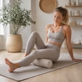 thumbnail image 5 of Foam Roller For Exercise, Textured Foam Roller For Yoga And Fitness, Foam Roller For Home Workout,Beige - 30Cm, 5 of 6