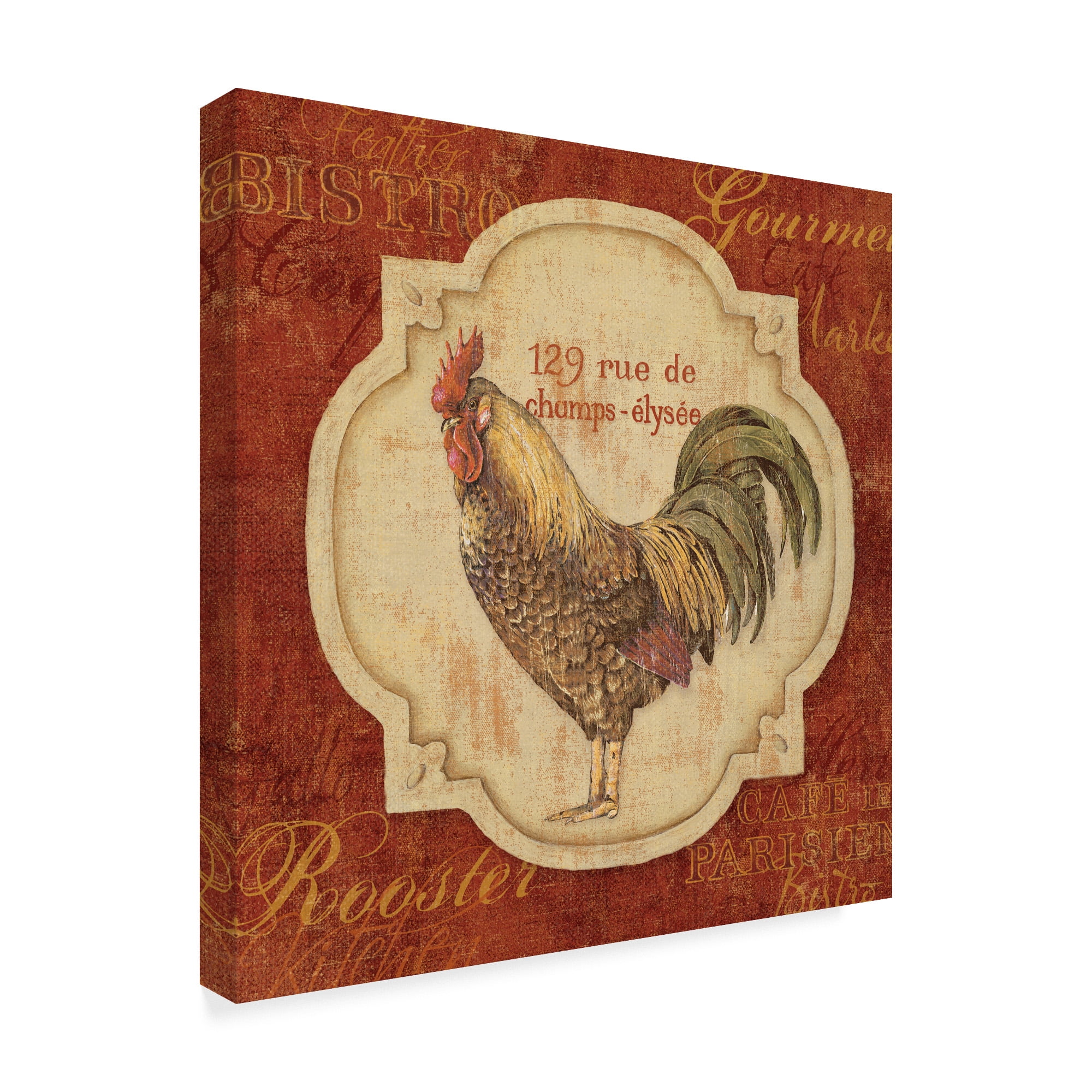 Trademark Fine Art 'Rue De Rooster IV' Canvas Art by Lisa Audit