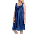 thumbnail image 3 of EZI Nightgowns for Women - Soft & Breathable Satin Night Gowns for Adult Women - Medium to Plus Size Womens Sleep Shirts - Knee-Length Nightgown, 3 of 6