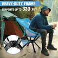 thumbnail image 5 of VILLEY Portable Folding Camping Chair, Lightweight Outdoor Chair with Quick Setup, Aluminum Frame Supports 330 lb, Carry Bag Included, Blue, 5 of 9
