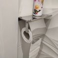 thumbnail image 4 of 2X Soporte de Papel Higiénico de Montaje en Pared de Acero Inoxidable Moderno con Estante de Teléfono Soporte, 4 of 5