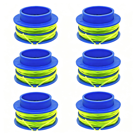 CURYMAY Kls 124-03 Spools for Weed Eater,6Pk Pre-Wound Usa Line | Fits Kst 1124B 2024A 2224B,Replacement Weed Wacker String Spool,0.080" Heavy Duty Cord for 24V Max Trimmer Head