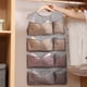 thumbnail image 2 of XWSHYW Almacenamiento de Ropa y Armarios. Organizador Interior Colgante Doble Cara para Armario, Gris Organizador de Sujetadores Colgante Armario Grande, Pared Lado Extragrande, Bolsillos Malla para, 2 of 7