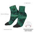 thumbnail image 4 of Bingfone Green Leave Fern Design Patterned Men's Women's Casual Cotton Socks, 4 of 5