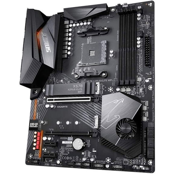 GIGABYTE AMD X570 AORUS Motherboard with 12 2 Phase Digital VRM with DrMOS, Advanced Thermal Design with Enlarge Heatsink