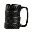 thumbnail image 3 of Wheel Tire Coffee Mug Xmas Present with Handle Unique for Men Ceramic Tea Cup, 3 of 8