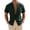 #467-Green, variant on Cotton Linen Hidden Button Down Shirt Men Casual Short Sleeve Banded Collar Shirts Slim Fit Summer Beach Vacation Top