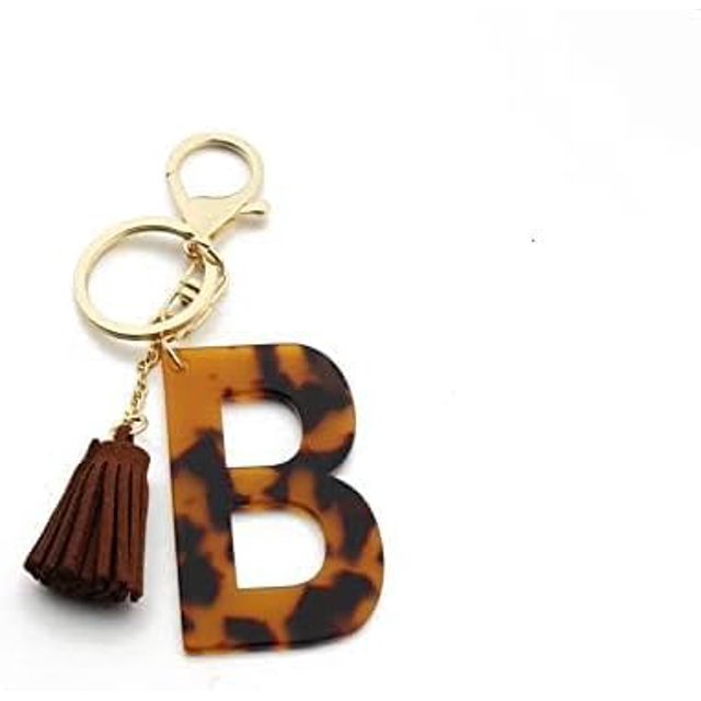 Letter Keychain,26 Letters A-Z Decorative Letter Keychain,Name Keychain for Women Girls Men Teenager Gift