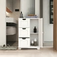 thumbnail image 2 of Aukfa 11.8" Storage Cabinet,Freestanding Cabinet with 3 Drawers - Porcelain, 2 of 7