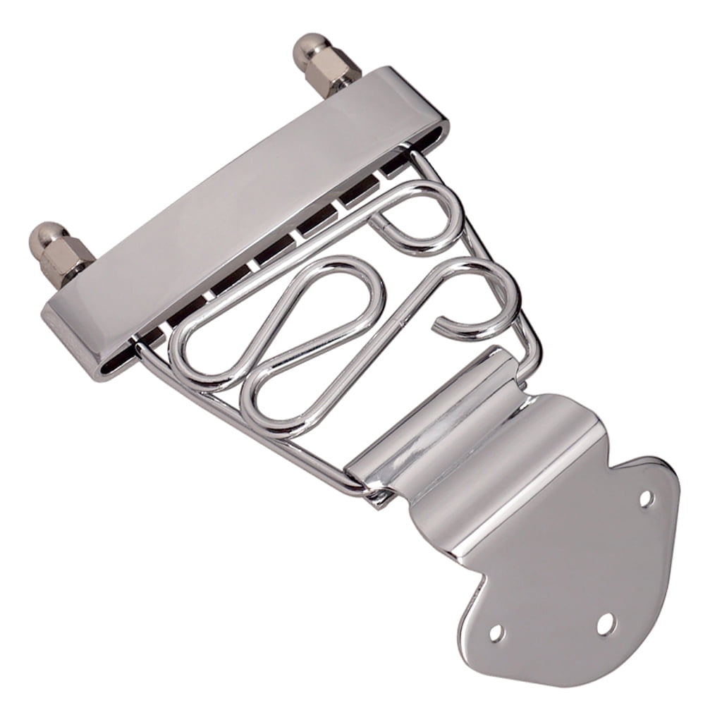 Chrome Trapeze 6-string Tailpiece w/ Wired Frame for Archtop Guitar 