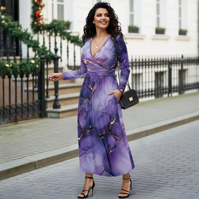 purple fall dresses Shoot For The Stars Plum Purple Floral Dress, Medium - The Mint Julep Boutique