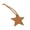 Light Brown, variant on YIEMEEN Five Pointed Star Pendant Keychain Stylish Key Rings Five-pointed Star Luggage Tag Purse Decoration for Ladies