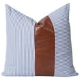 thumbnail image 1 of Taies d'Oreiller en Faux Cuir Lot de 2 Style Moderne Boho, 1 of 1