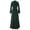 Green, variant on HAXMNOU Womens Gothic Full Length Steampunk Jacket Long Victorian Trench Coat Jacket Black L