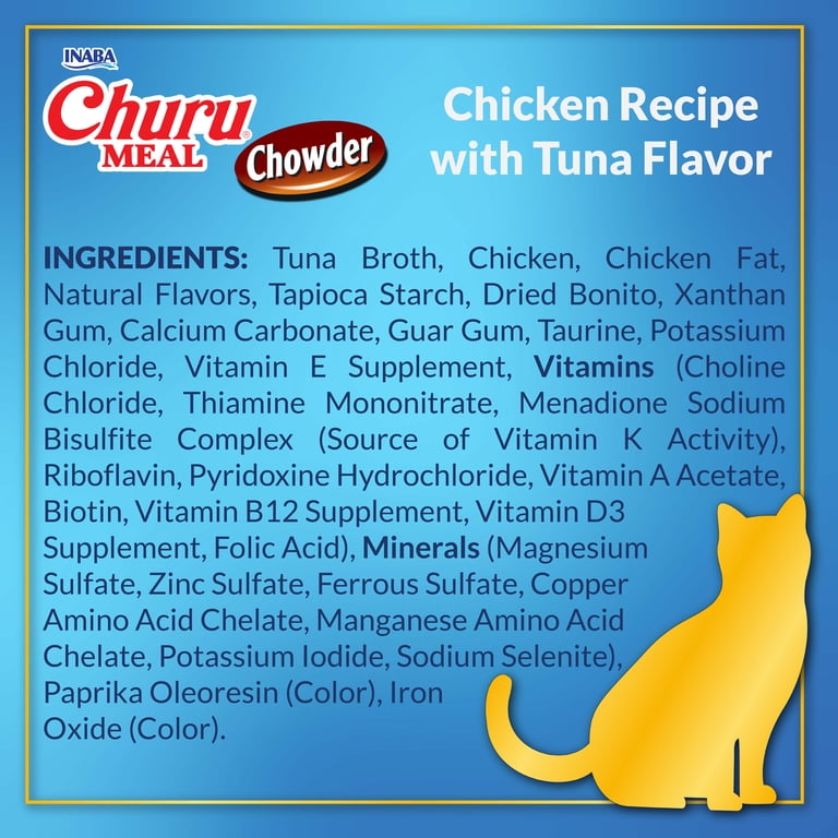 INABA Churu Meal Chowder Adult Wet Cat Food, 2.29 oz cup, 12-count