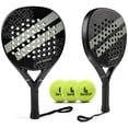 thumbnail image 1 of Raqueta de pádel WLSRW con superficie de fibra de carbono, núcleo de espuma viscoelástica EVA, 1 of 5