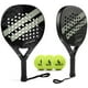 thumbnail image 1 of Raqueta de pádel WLSRW con superficie de fibra de carbono, núcleo de espuma viscoelástica EVA, 1 of 5