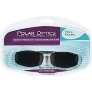 Polar Optics 48 rec 4 Polarized Full Frame clip on Sunglasses W. Cases