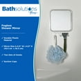 thumbnail image 2 of Kenney Gray Square Fogless Suction Cup Mount Shower Mirror, 2 of 6