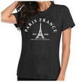 thumbnail image 5 of Puliio France Shirt Women Tower T Shirt Travel In France Tshirts Vacation Tees Tops, 5 of 7