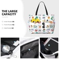 thumbnail image 3 of Daiia Hello Summer Cat Beach Travel Bag - Water-Resistant Beach Bag, Lightweight Tote with 7 Pockets for Women and Men - Gym,Pool,Camping,Reusable Grocery Bag, 3 of 7